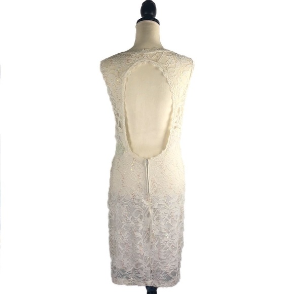 NWT WINDSOR (13/14) White lace dress with rainbow sequins - Picture 6 of 16